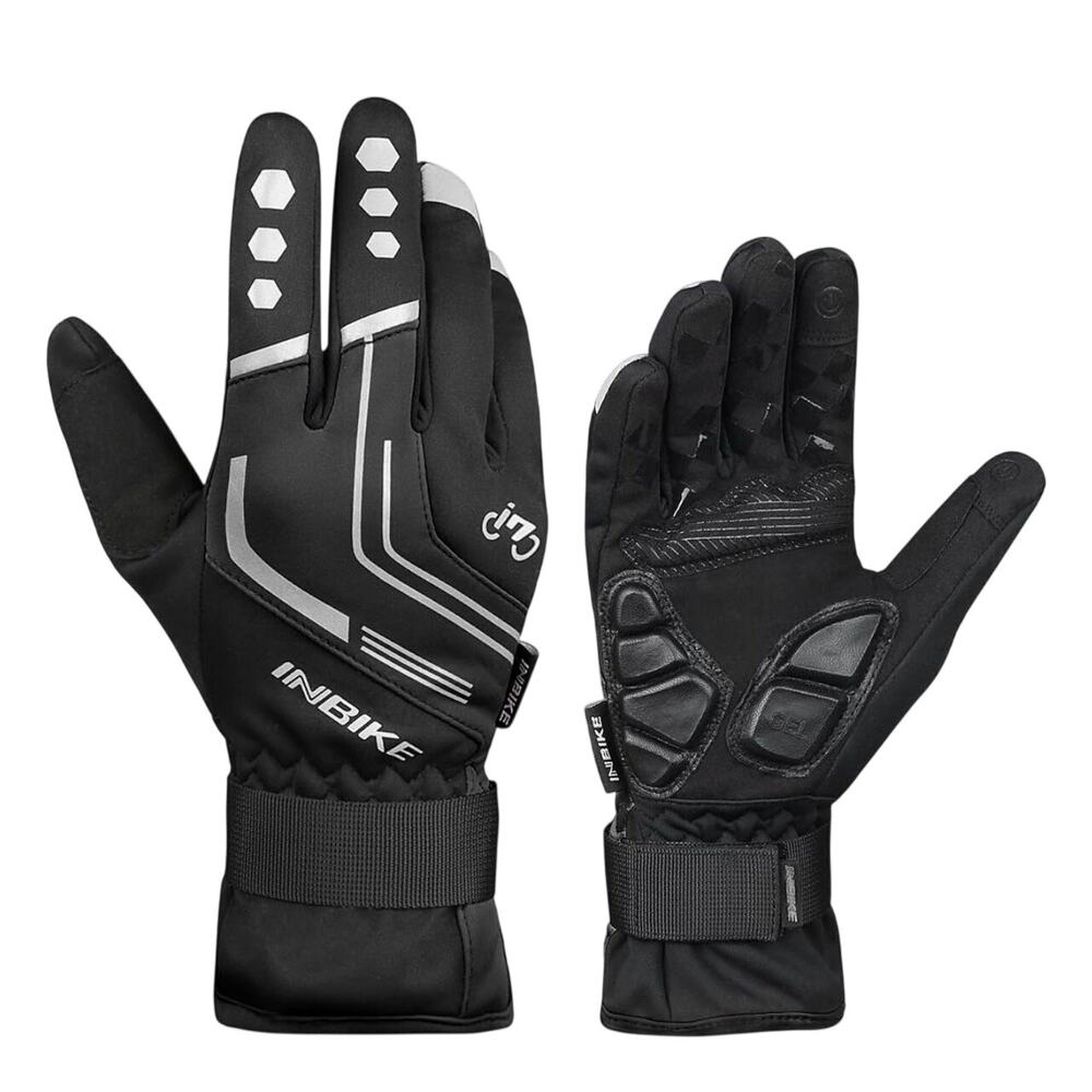 INBIKE GW969R Cycling Breathable Gloves waterproof warmth Black Medium NWTc